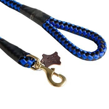 Central Asian Shepherd Nylon Leash with Chess Design